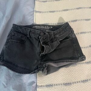 XS American eagle black Jean shorts